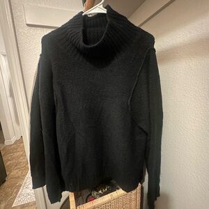 Universal Thread Black Ribbed Sweater